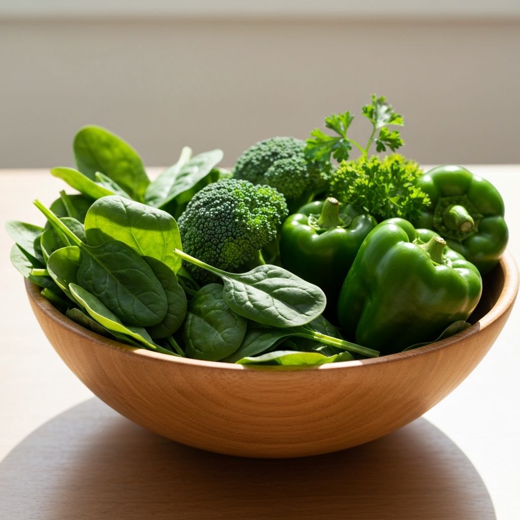 Leafy green vegetables